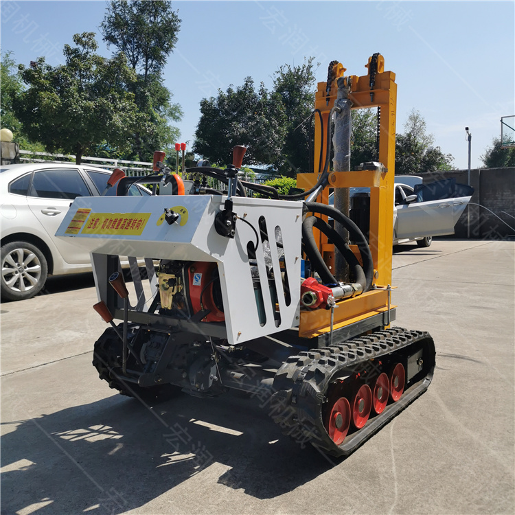 小型履帶式液壓潛孔鉆機哪家好——宏潤機械